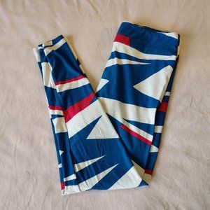 Abstract Striped Leggings Tall & Curvy